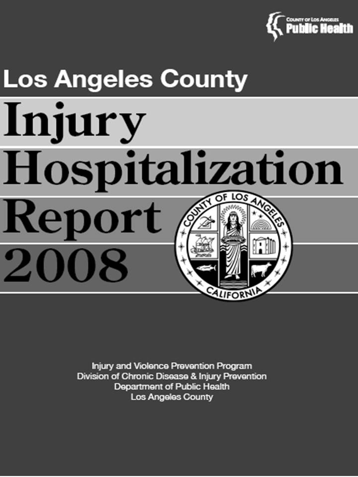 LA County Injury Hospitalization Report 2008 Report Cover